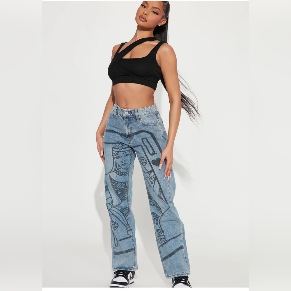 Fasion Nova Celest Like A Queen Jeans